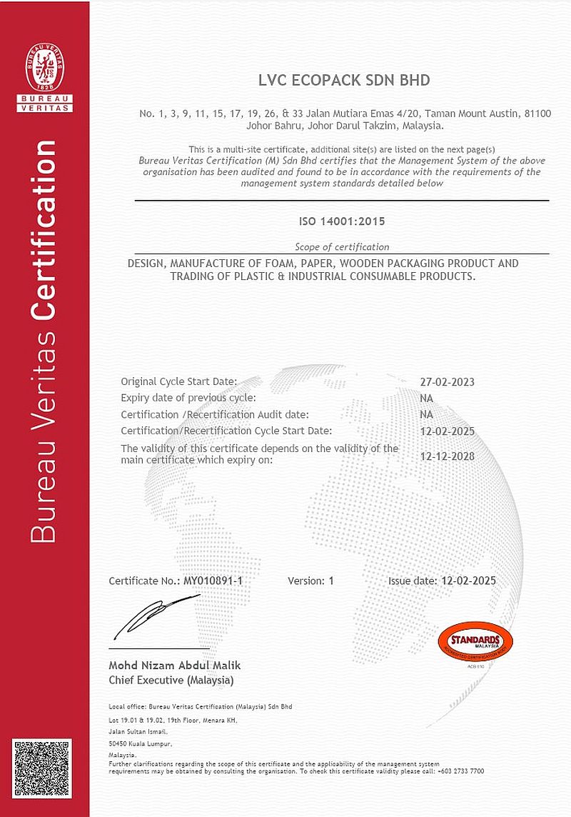 LVC Ecopack_ISO 14001 - DSM